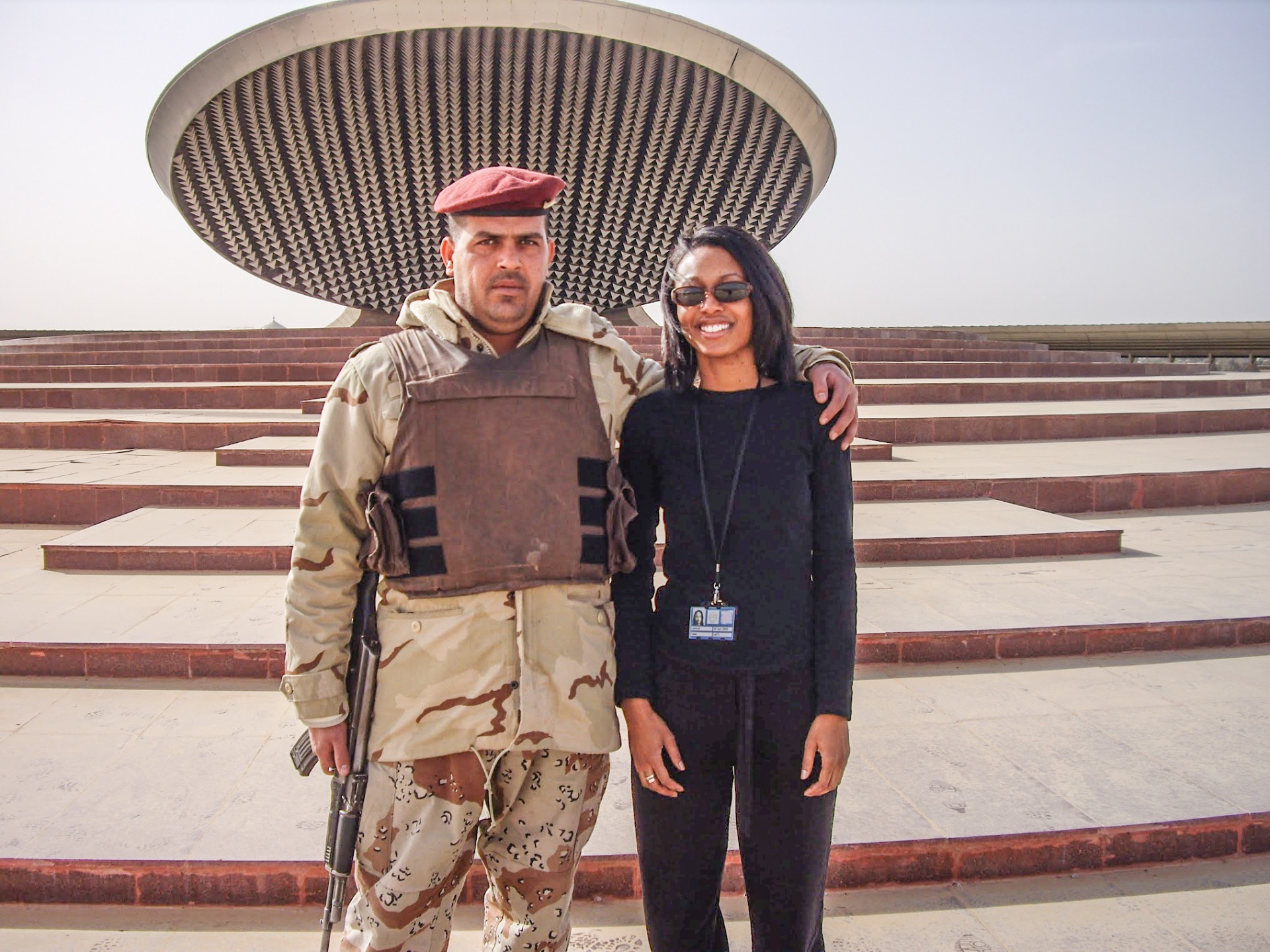 Leanne Case on assignment in Baghdad